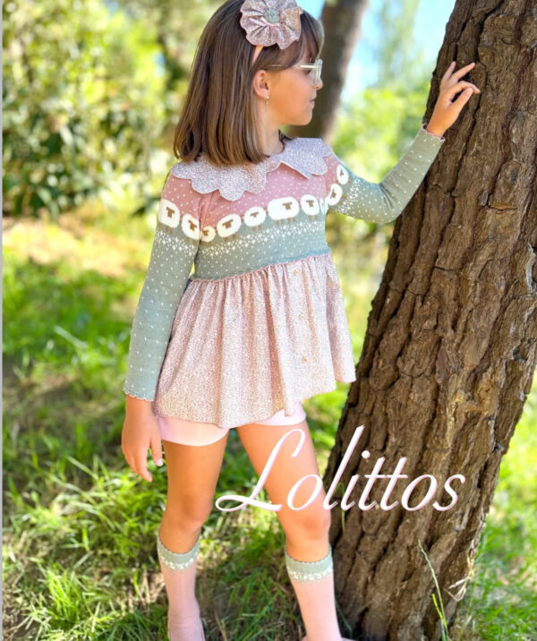 Conjunto Blusón Pantalon Niña Lolittos - Imagen 5