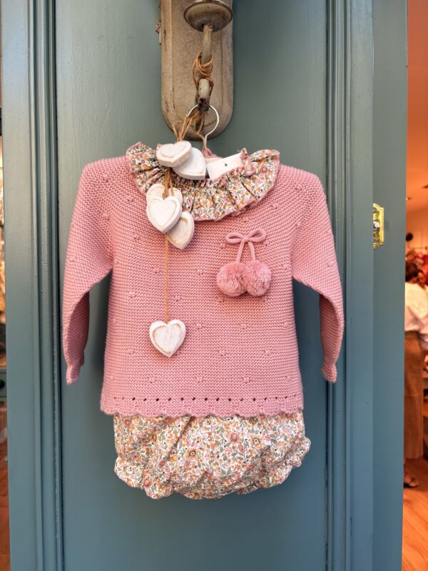 Conjunto con braguita de flor familia liberty de Popys