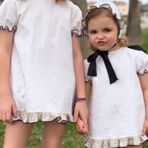 Vestido lazo negro Claudia
